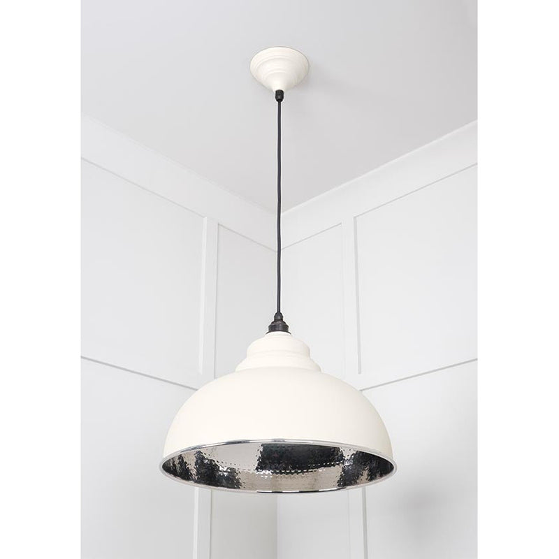 From The Anvil - Harborne Pendant in Teasel - Hammered Nickel - 45472TE - Choice Handles