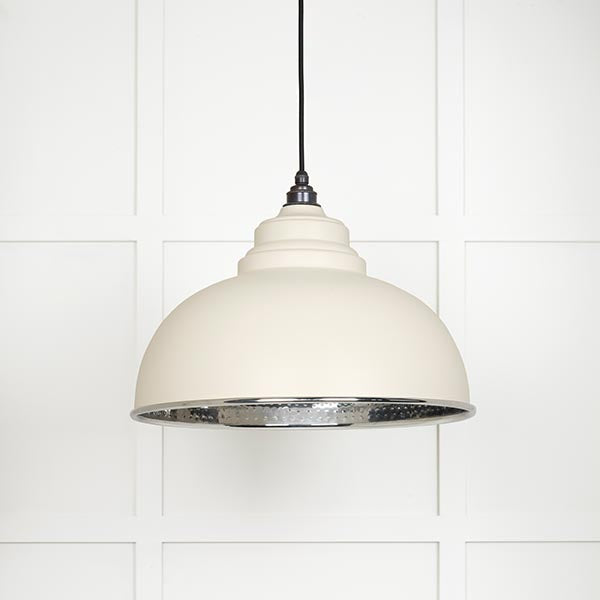 From The Anvil - Harborne Pendant in Teasel - Hammered Nickel - 45472TE - Choice Handles