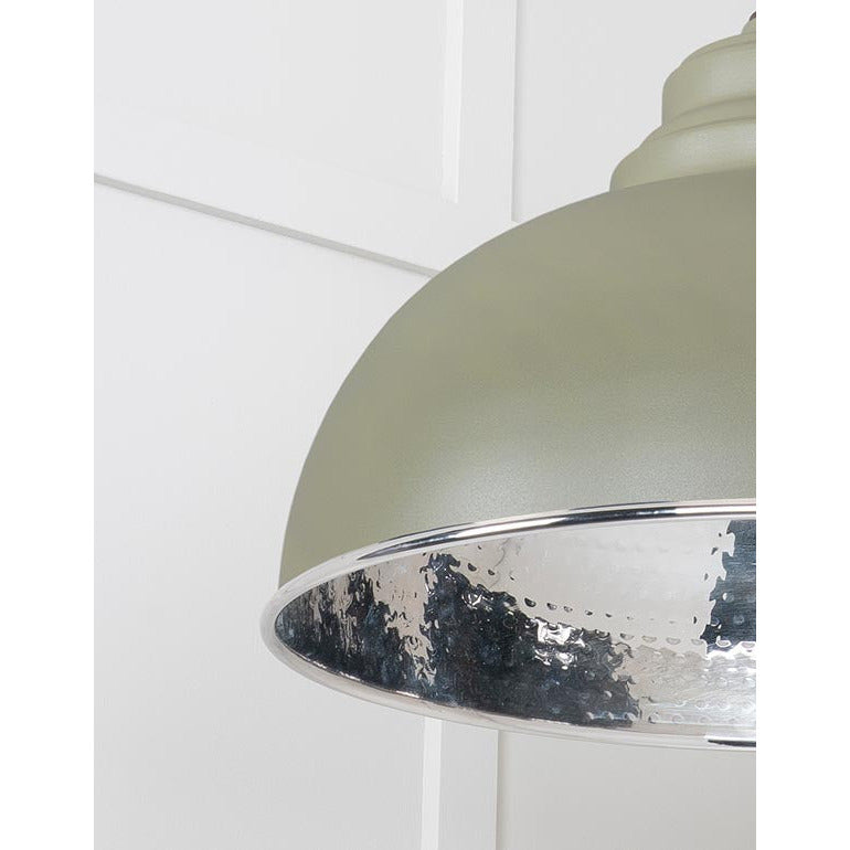 From The Anvil - Harborne Pendant in Tump - Hammered Nickel - 45472TU - Choice Handles