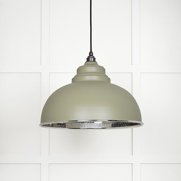 From The Anvil - Harborne Pendant in Tump - Hammered Nickel - 45472TU - Choice Handles