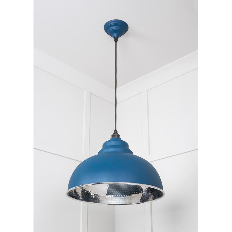 From The Anvil - Harborne Pendant in Upstream - Hammered Nickel - 45472U - Choice Handles