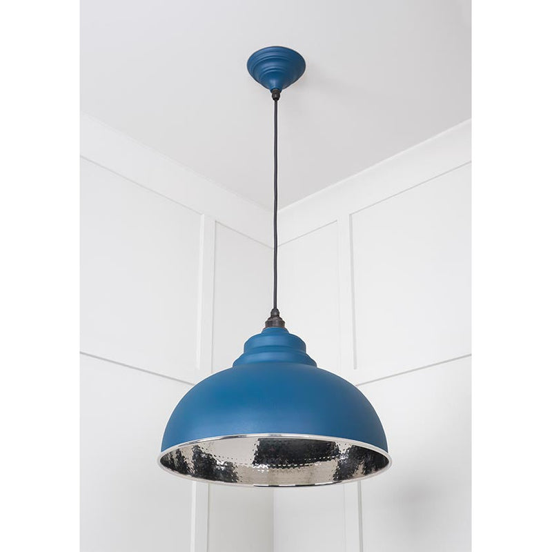 From The Anvil - Harborne Pendant in Upstream - Hammered Nickel - 45472U - Choice Handles