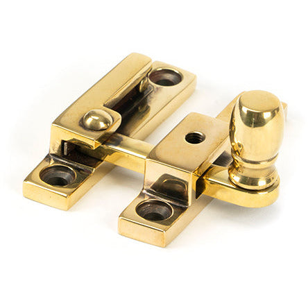 From The Anvil - Mushroom Quadrant Fastener - Narrow - Aged Brass - 45481 - Choice Handles