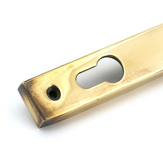 From The Anvil - Brompton Slimline Lever Espag. Lock Set - Aged Brass - 45499 - Choice Handles