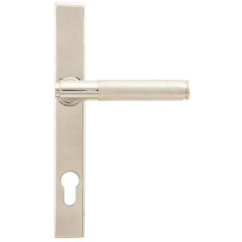 From The Anvil - Brompton Slimline Lever Espag. Lock Set - Polished Nickel - 45526 - Choice Handles