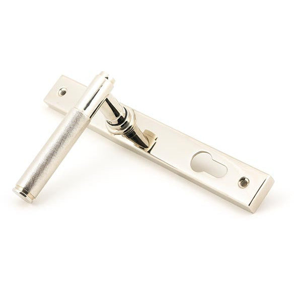 From The Anvil - Brompton Slimline Lever Espag. Lock Set - Polished Nickel - 45526 - Choice Handles