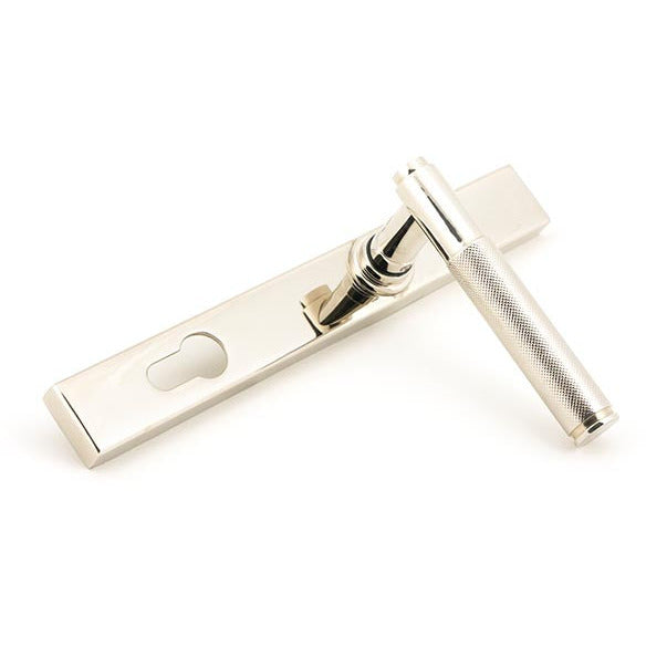 From The Anvil - Brompton Slimline Lever Espag. Lock Set - Polished Nickel - 45526 - Choice Handles