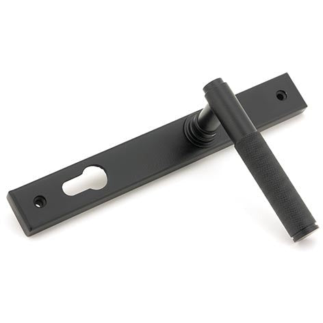 From The Anvil - Brompton Slimline Lever Espag. Lock Set - Matt Black - 45528 - Choice Handles