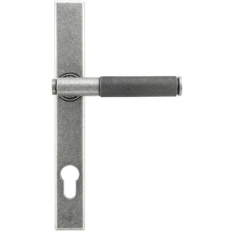 From The Anvil - Brompton Slimline Lever Espag. Lock Set - Pewter Patina - 45529 - Choice Handles