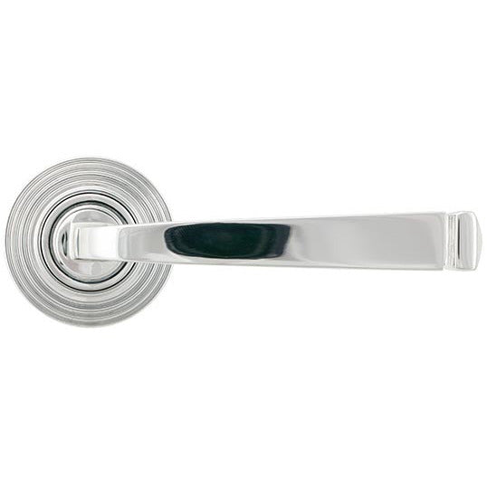 From The Anvil  -  Avon Round Lever on Rose Set (Beehive) - Polished Chrome - 45617 - Choice Handles