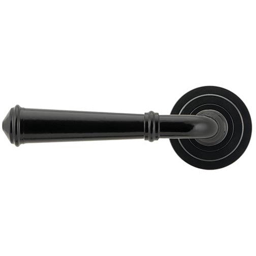 From The Anvil  - Regency Lever on Rose Set (Art Deco) - Black - 45636 - Choice Handles