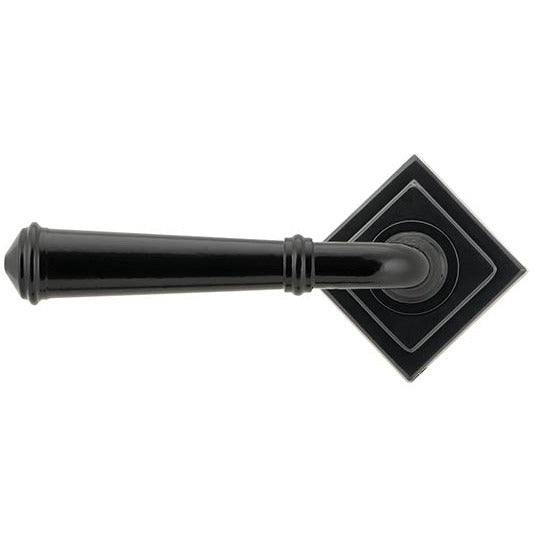 From The Anvil  - Regency Lever on Rose Set (Square) - Black - 45638 - Choice Handles