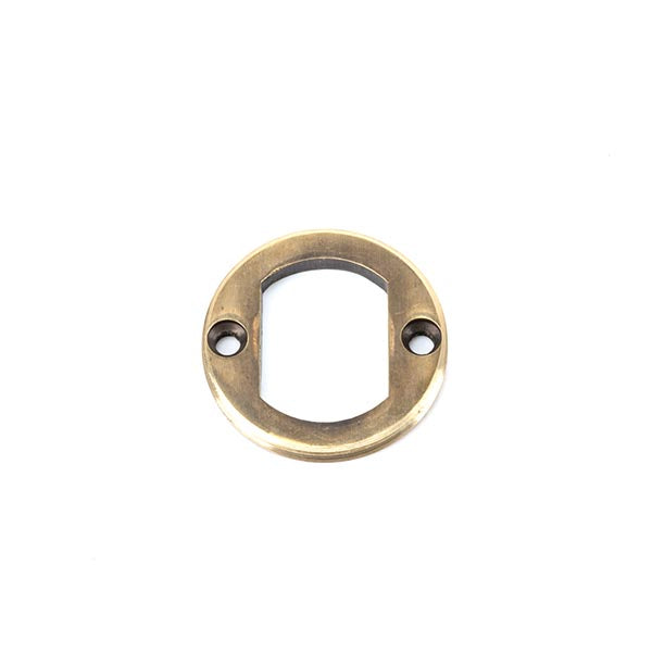 From The Anvil - Round Escutcheon (Art Deco) - Aged Brass - 45684 - Choice Handles