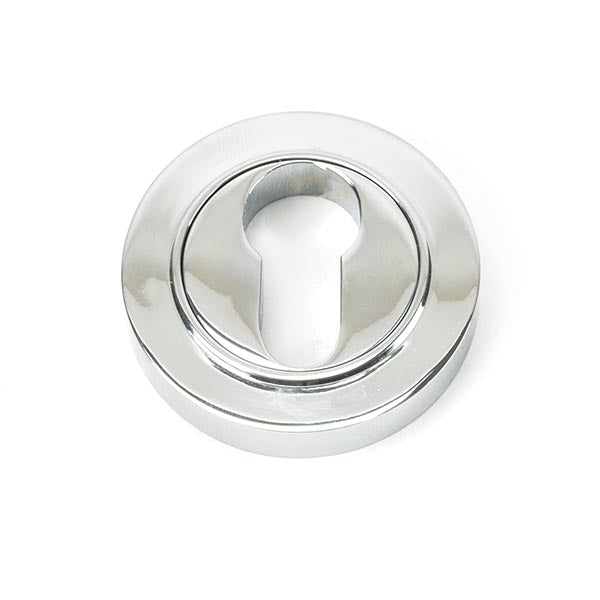 From The Anvil - Round Euro Escutcheon (Plain) - Polished Chrome - 45711 - Choice Handles