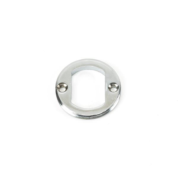 From The Anvil - Round Euro Escutcheon (Art Deco) - Polished Chrome - 45712 - Choice Handles