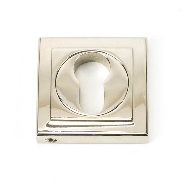 From The Anvil - Round Euro Escutcheon (Square) - Polished Nickel - 45718 - Choice Handles