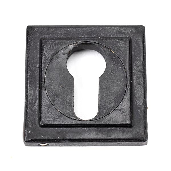 From The Anvil - Round Euro Escutcheon (Square) - External Beeswax - 45726 - Choice Handles