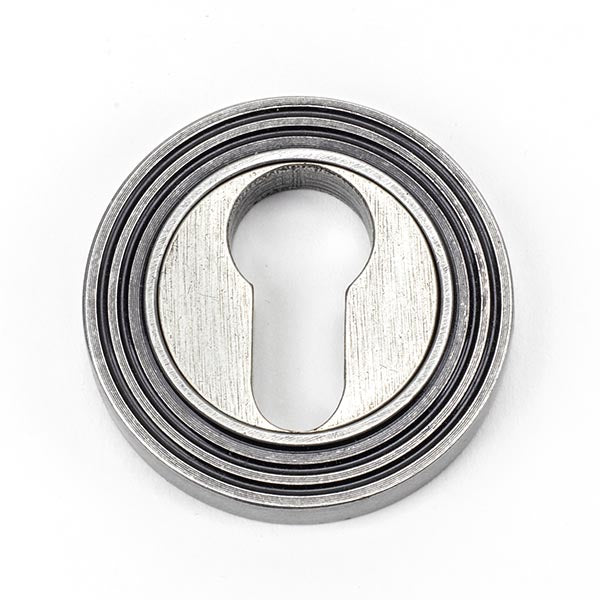 From The Anvil - Round Euro Escutcheon (Beehive) - Pewter Patina - 45729 - Choice Handles