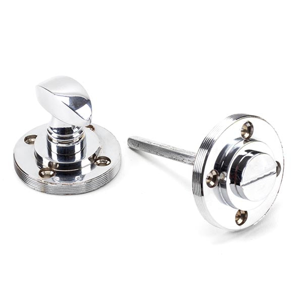 From The Anvil - Round Thumbturn Set (Plain) - Polished Chrome - 45735 - Choice Handles