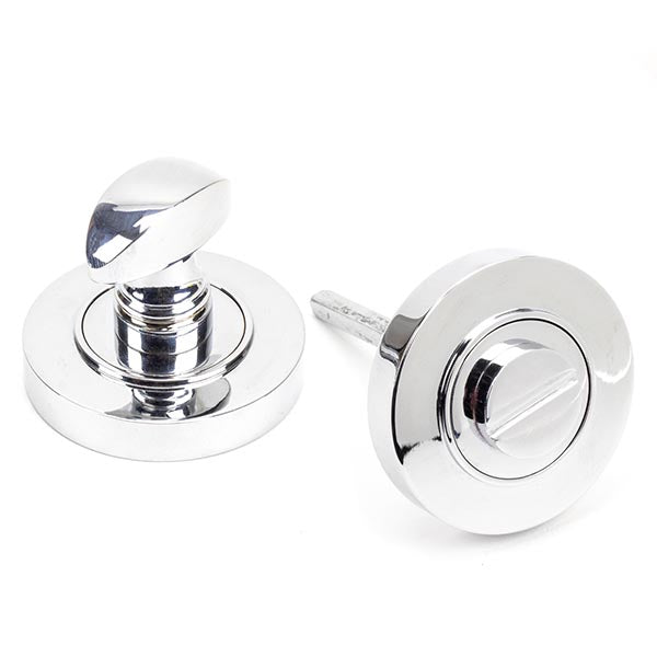 From The Anvil - Round Thumbturn Set (Plain) - Polished Chrome - 45735 - Choice Handles