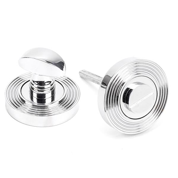 From The Anvil - Round Thumbturn Set (Beehive) - Polished Chrome - 45737 - Choice Handles