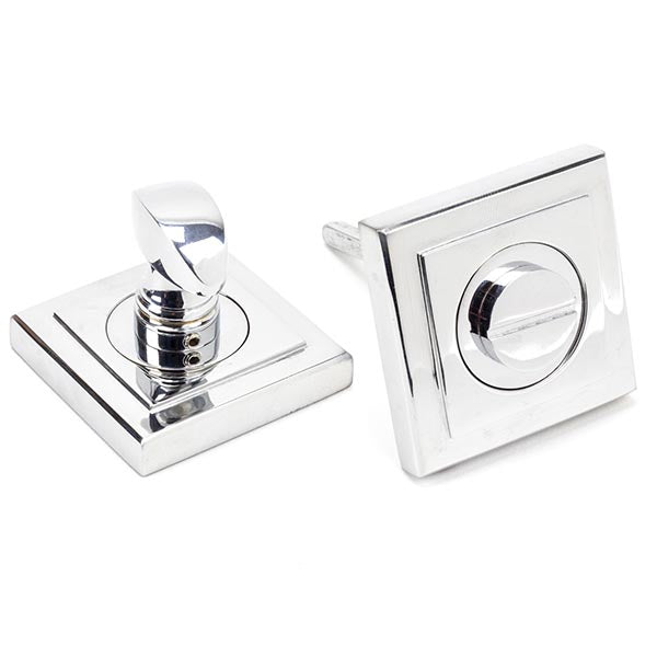 From The Anvil - Round Thumbturn Set (Square) - Polished Chrome - 45738 - Choice Handles