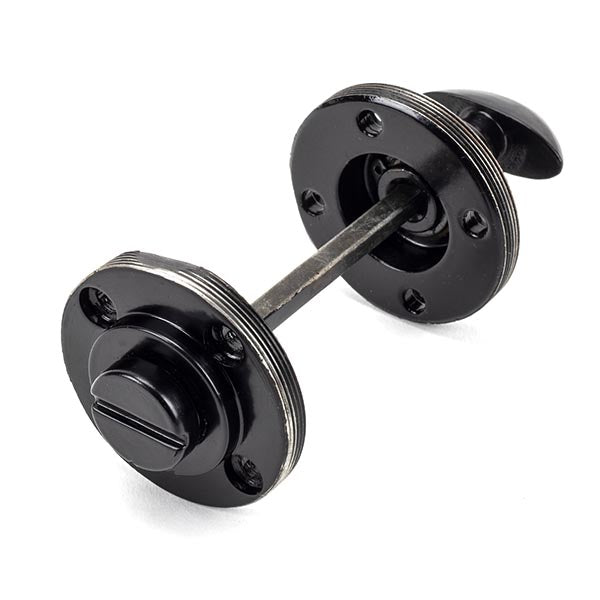 From The Anvil - Round Thumbturn Set (Art Deco) - Black - 45744 - Choice Handles