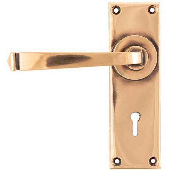 From The Anvil - Avon Lever Lock Set - Polished Bronze - 45787 - Choice Handles