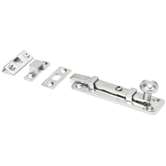 From The Anvil - 4" Universal Bolt - Satin Chrome - 45796 - Choice Handles