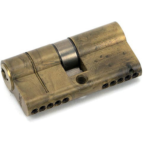 From The Anvil - 30/30 5pin Euro Cylinder - Aged Brass - 45803 - Choice Handles