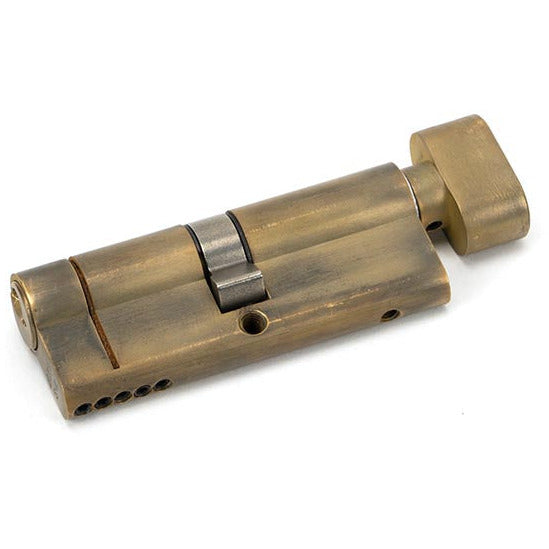 From The Anvil - 40/40 5pin Euro Cylinder/Thumbturn - Aged Brass - 45851 - Choice Handles