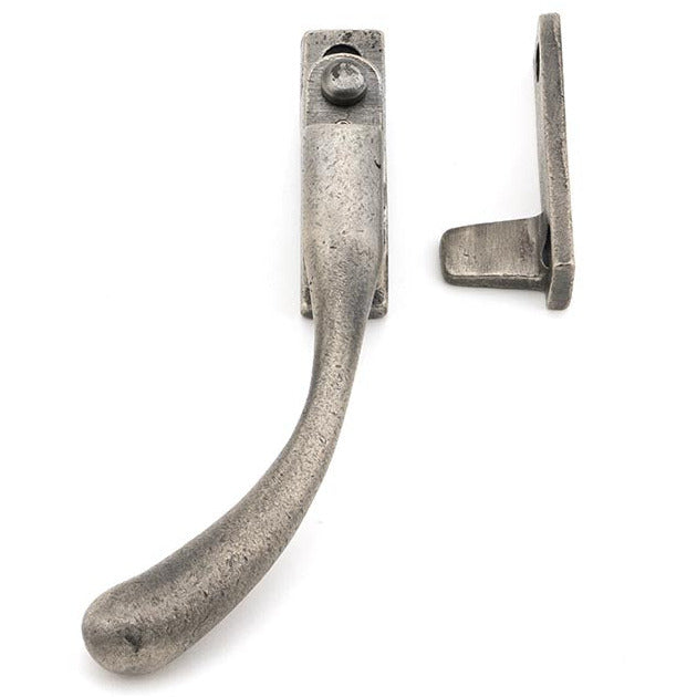 From The Anvil - Night-Vent Locking Peardrop Fastener - LH - Antique Pewter - 45912 - Choice Handles