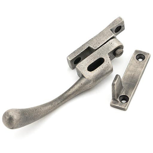 From The Anvil - Night-Vent Locking Peardrop Fastener - LH - Antique Pewter - 45912 - Choice Handles