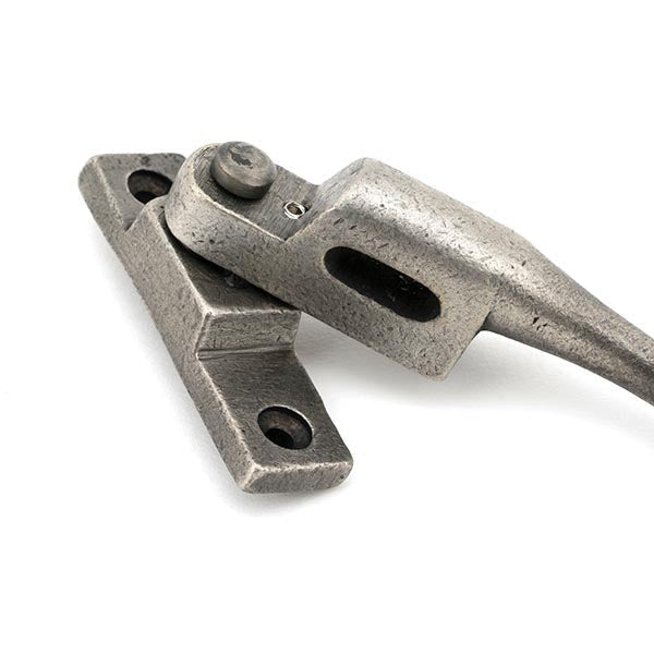 From The Anvil - Night-Vent Locking Peardrop Fastener - LH - Antique Pewter - 45912 - Choice Handles