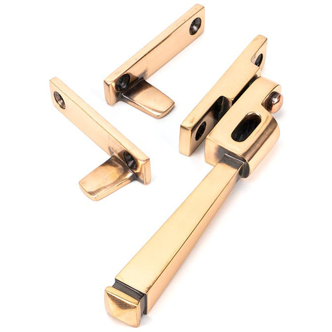 From The Anvil - Night-Vent Locking Avon Fastener - Polished Bronze - 45925 - Choice Handles