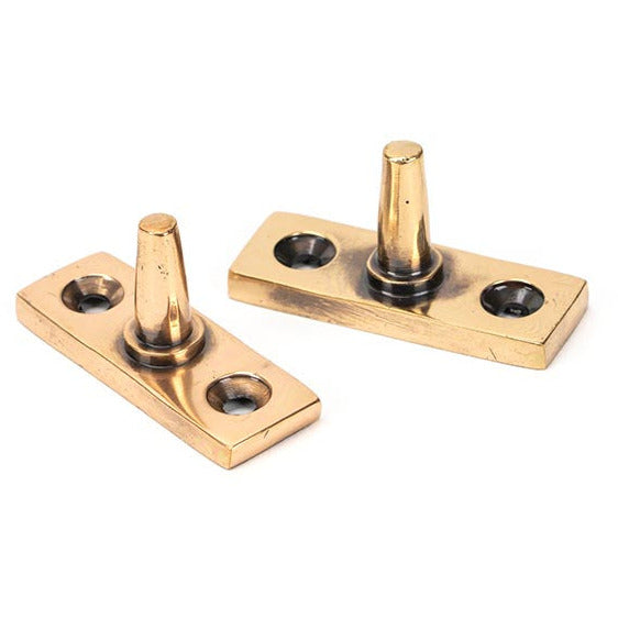 From The Anvil - 8" Avon Stay - Polished Bronze - 45926 - Choice Handles