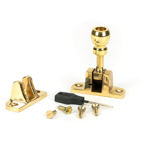 From The Anvil - Mushroom Brighton Fastener (Radiused) - Polished Brass - 45957 - Choice Handles