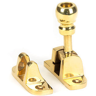 From The Anvil - Mushroom Brighton Fastener (Radiused) - Polished Brass - 45957 - Choice Handles