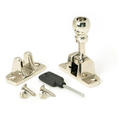 From The Anvil - Mushroom Brighton Fastener (Radiused) - Polished Nickel - 45958 - Choice Handles