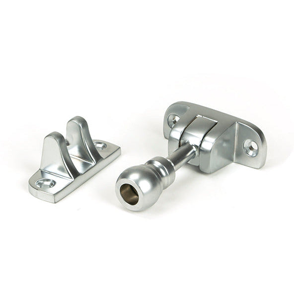 From The Anvil - Mushroom Brighton Fastener (Radiused) - Satin Chrome - 45961 - Choice Handles