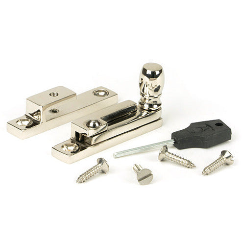 From The Anvil - Mushroom Quadrant Fastener - Narrow - Polished Nickel - 45998 - Choice Handles