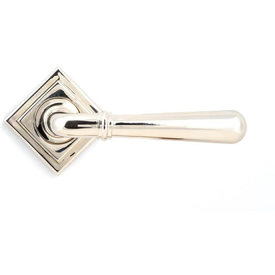 From The Anvil  - Newbury Lever on Rose Set (Square) - Polished Nickel - 46060 - Choice Handles