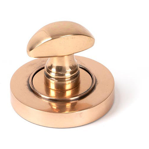 From The Anvil - Round Thumbturn Set (Plain) - Polished Bronze - 46109 - Choice Handles