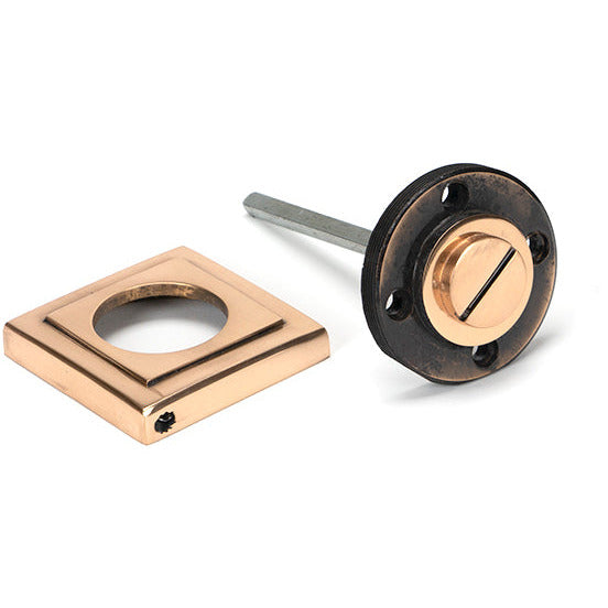From The Anvil - Round Thumbturn Set (Square) - Polished Bronze - 46112 - Choice Handles