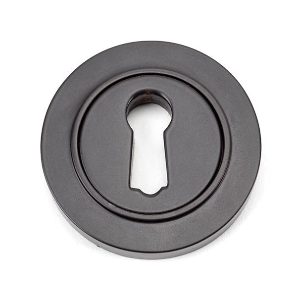 From The Anvil - Round Escutcheon (Plain) - Aged Bronze - 46113 - Choice Handles