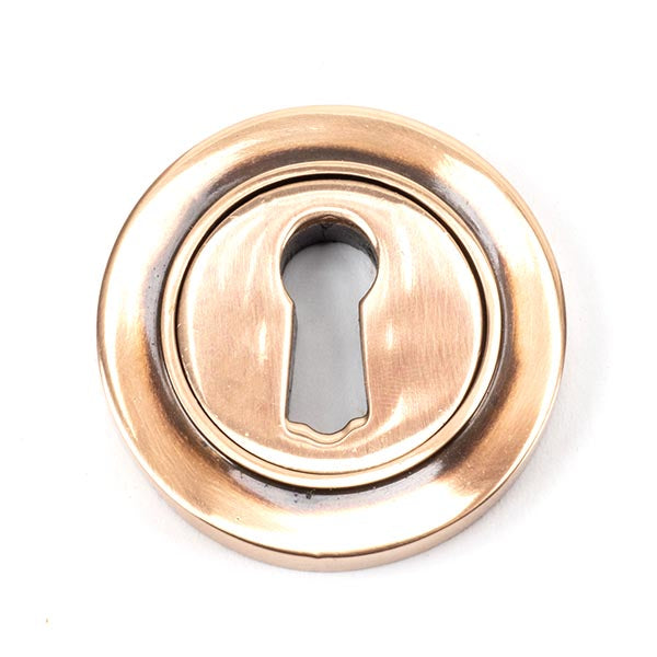 From The Anvil - Round Escutcheon (Plain) - Polished Bronze - 46117 - Choice Handles