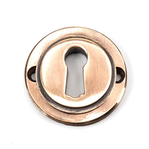 From The Anvil - Round Escutcheon (Beehive) - Polished Bronze - 46119 - Choice Handles
