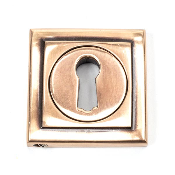 From The Anvil - Round Escutcheon (Square) - Polished Bronze - 46120 - Choice Handles