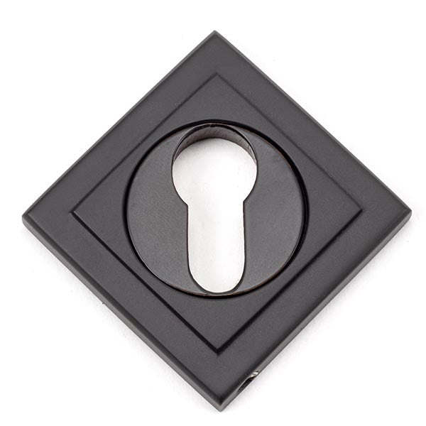 From The Anvil - Round Euro Escutcheon (Square) - Aged Bronze - 46124 - Choice Handles