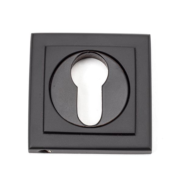 From The Anvil - Round Euro Escutcheon (Square) - Aged Bronze - 46124 - Choice Handles